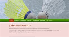 Desktop Screenshot of jyratienliikuntahallit.net