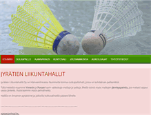 Tablet Screenshot of jyratienliikuntahallit.net